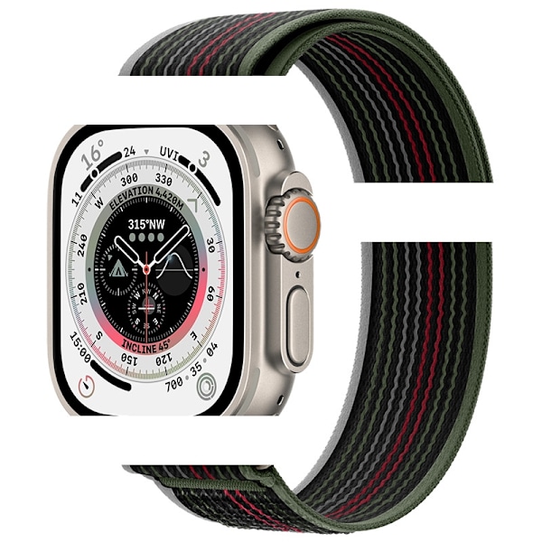 Klokkereim for Apple Watch iWatch 38/40/41/42mm Midnight Titanium Connector