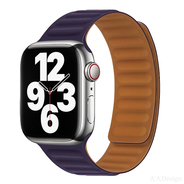 Kellon ranneke Apple Watch iWatch 38-41 S10/42mm musta laatikko karmiininpunainen kirsikan väri