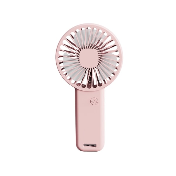 Mini bærbar USB håndholdt blæser Elektriske ventilatorer Genopladelig Silent Pocket Lille kølende håndventileret Pink