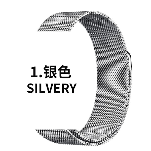 Klockarmband för Apple Watch iWatch Gäller: 1-9 generationen/SE 42/44/45/49mm 1 Silver