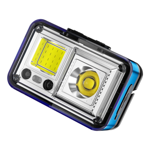 Head Light Led Multi-Function Cob Stærk fjernmåling Mini Natløbende XPG Red