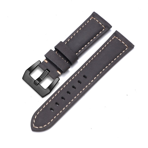 Klockarmband för Apple Watch iWatch 38/40mm grå svart spänne