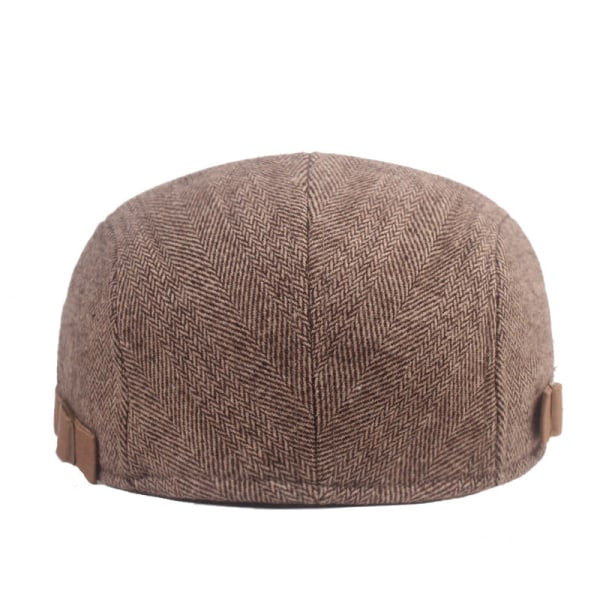 Barettihattu talvi Thicken Thermal Peaked Cap Miesten kalanruoto Yksinkertainen baskeri Keski-ikäisten ja Vanhusten Advance Hatut Khaki Adjustable