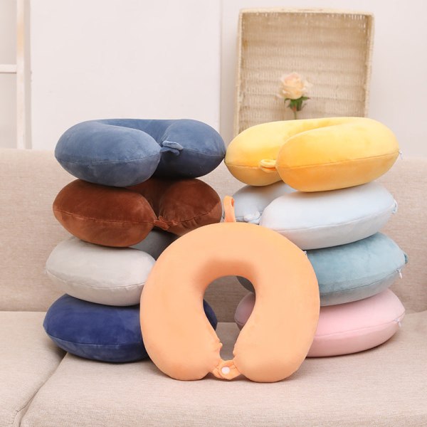 Pehmeä mukava matkatyyny, memory foam U-muotoinen kaulatyyny Big Eye Red With eye mask