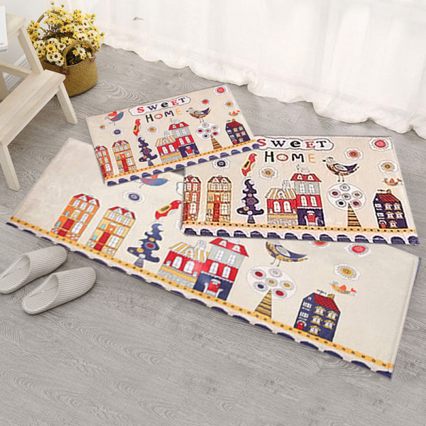 Bademåtte Skridsikret Absorberende Bruser Badetæppe Tæppe Tegneserie 1 stk Bird 40*60