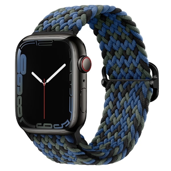 Klockarmband för Apple Watch iWatch 38/40/41mm Blå Kamouflage