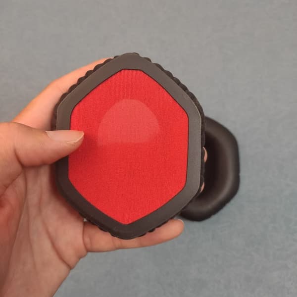 1 par sorte røde net ørepuder til Black VMODA Crossfade M-100/LP2/LP DJ