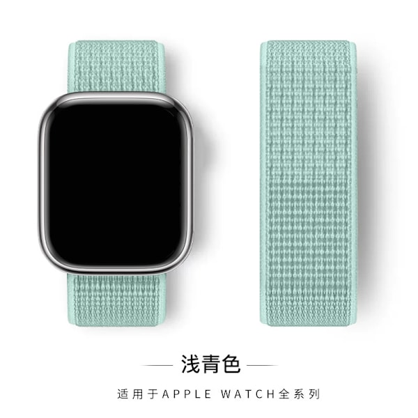 Urrem til Apple Watch iWatch 38/40/41/42mm lyseblå