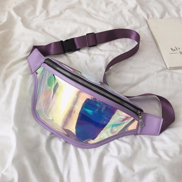Fanny Pack Löpbälte Midjeväska Organizer Sport Vattentät Laser Blue 10-inch