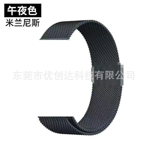 Klockarmband för Apple Watch iWatch 38/40/41/10:e generationen 42mm universal midnattsfärg