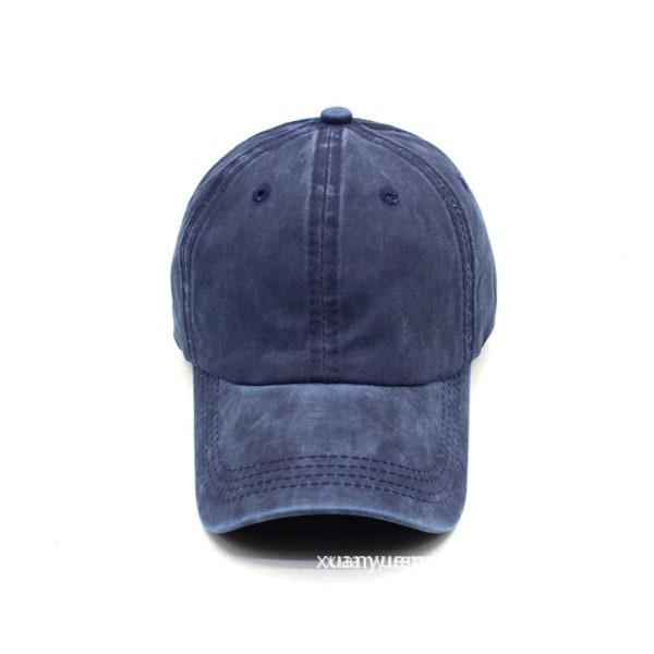 Baseballcap 2022 Vår Sommer Ensfarget Solbeskyttelse Uformell lue ch964 Lake Blue Adjustable