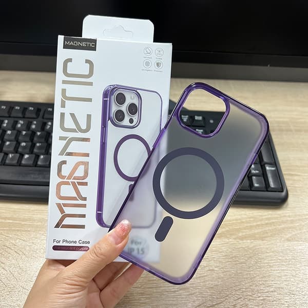 Etui til iPhone 17 mat farve magnetisk akryl mat