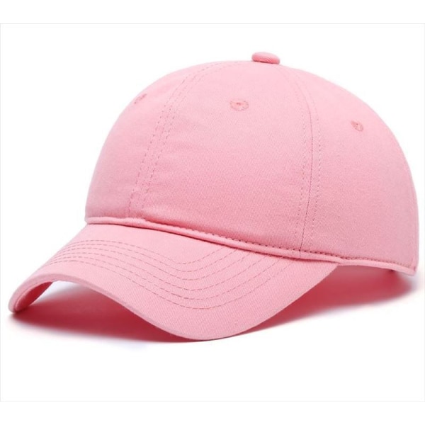 Baseballkasket 2022 Forår Sommer Solbeskyttelse Casual Ensfarvet hat Pink M55-59cm