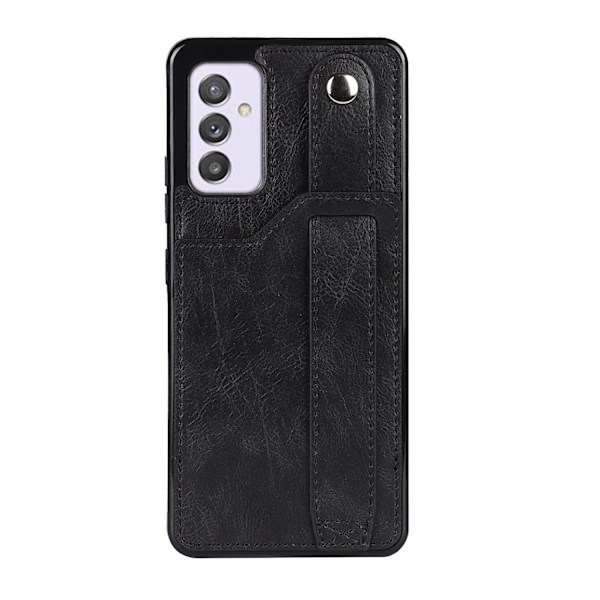 Fodral för iPhone 14pro svart armband läder moderiktigt multifunktionellt kortfodral i lager