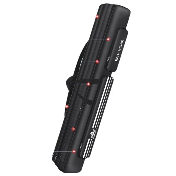 Tackle Bag Fishing Double Layer Three Lakes Rod Waterproof Large Capacity Big Belly Backpack 80cm double-layer straight bag