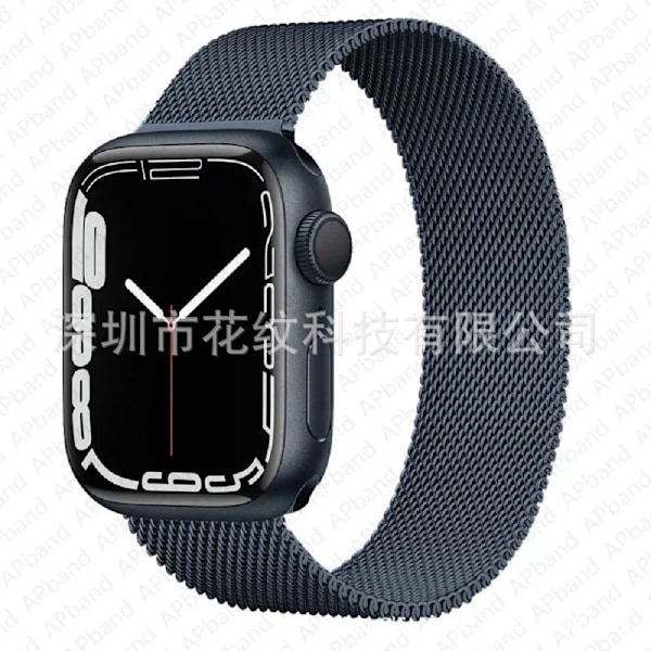 Klokkerem for Apple Watch iWatch 38/40/41mm Midnattsblå