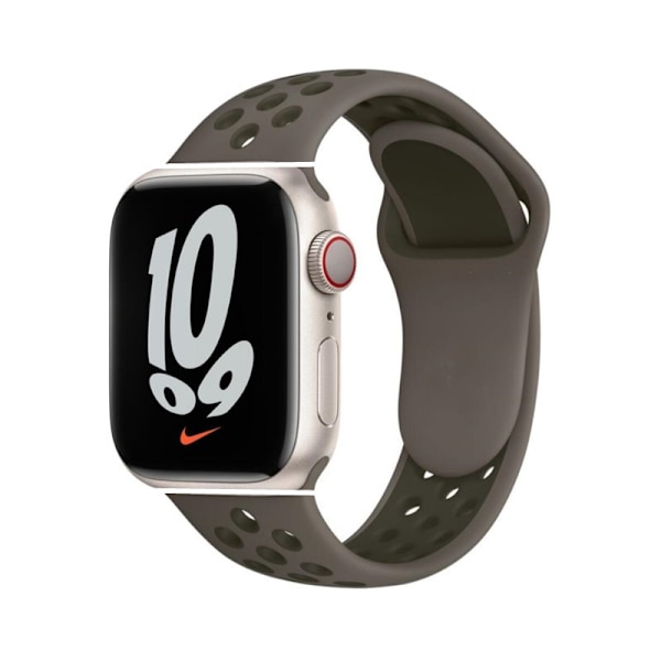 Urrem til Apple Watch iWatch 38/40/41mm Forlænget Olivengrå + Militærbukser Khaki