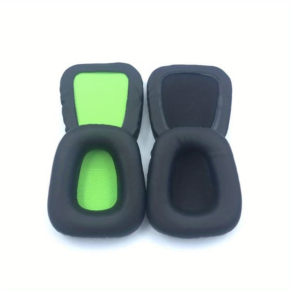1 par sorte grønne net ørepuder til Razer Electra V2 Thunder Tooth Whale