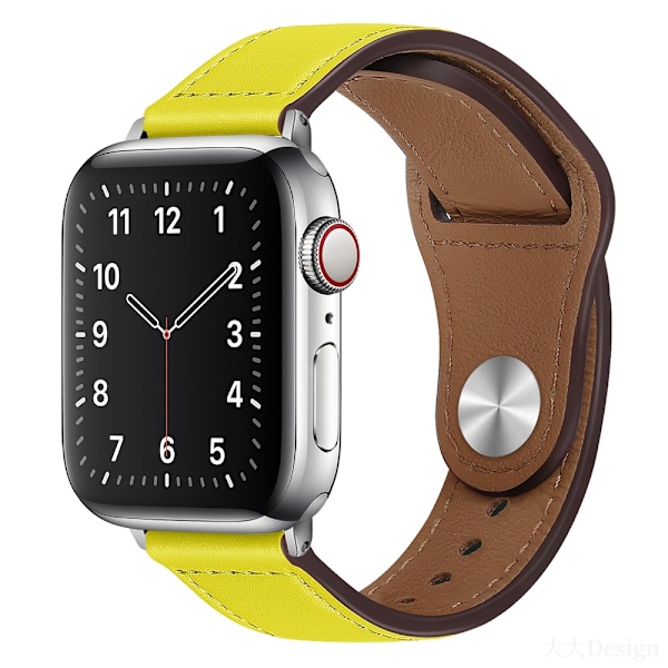 Kellon ranneke Apple Watch iWatch 38/40/41/10 sukupolvelle 42MM keltainen