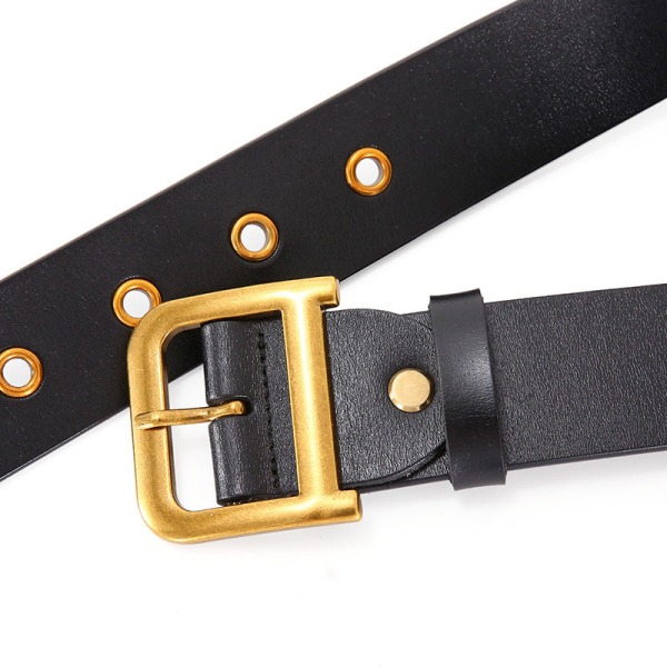 Women Belts Belt Women's Genuine Leather Wide Decoration with Skirt Sweater Belt Simple Girdle Red 105cm