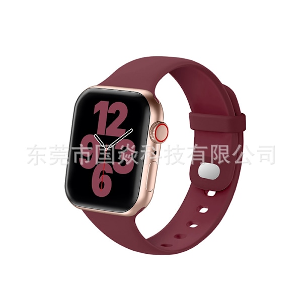 Kellon ranneke Apple Watch iWatch 38/40/41 Burgundy -kelloon