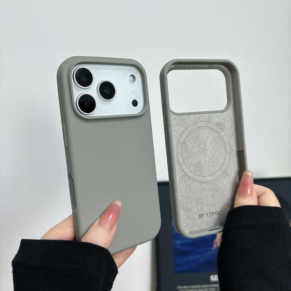 Etui til iPhone 17 Pro Titanium Grå Flydende Magnetisk Fuld-Dækknap Drop-Proof