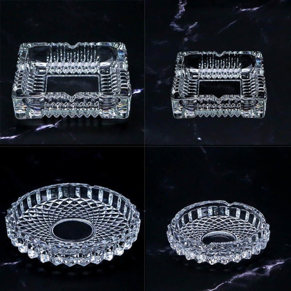 Ashtray Creative Personal Household Living Room Coffee Table Office Internet Bar KTV Ashtray Round [diameter 16cm]] 3 pieces