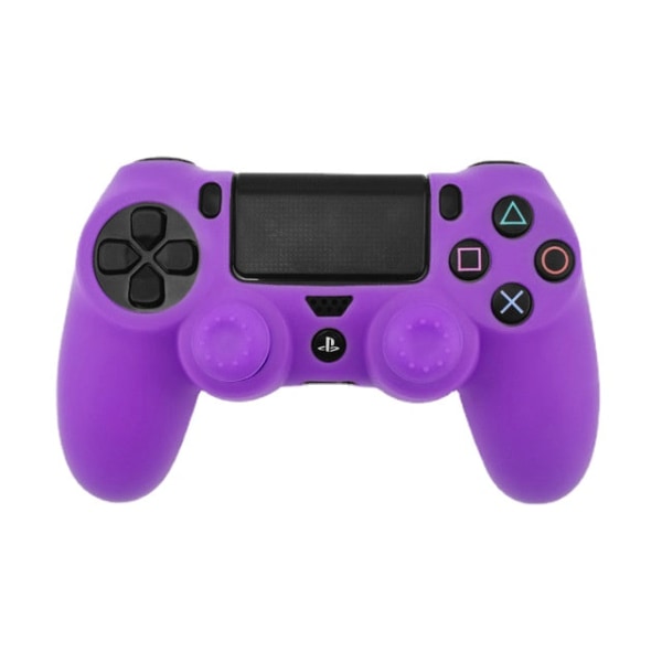 PS4 Handle Sleeve PS4 Slim Naamiointi Handle Sleeve PS4 Silicon Game Handle Case PS4 Silikoni Solid color-purple