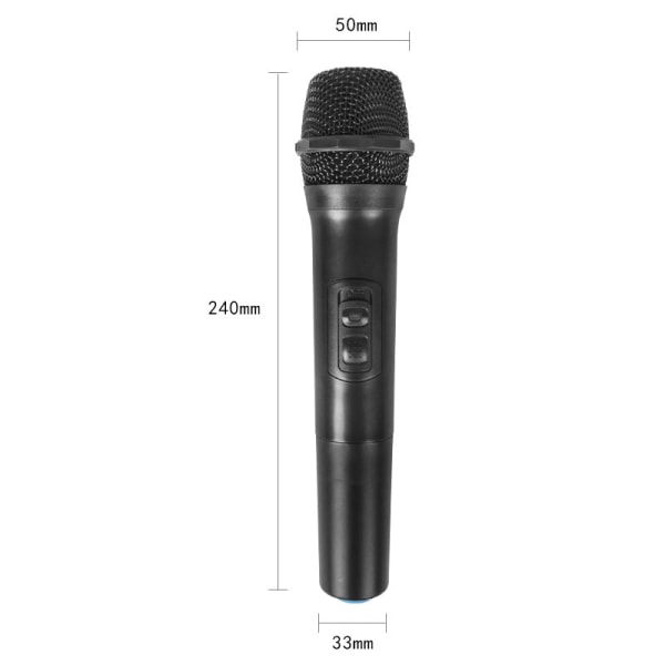 Trådløs mikrofon Hjemmekonferanse Lyd TV Datamaskin Lydkort for Live Show Sett Moving Coil One Drag To Mikrofon One to one
