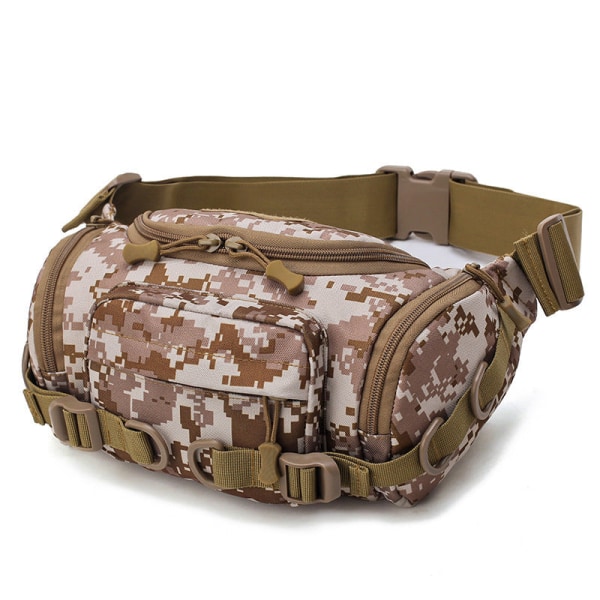 Fanny Pack Running Belt Waist Bag Organizer Outdoor Camouflage Tactical Multifunction Desert Digital Average size