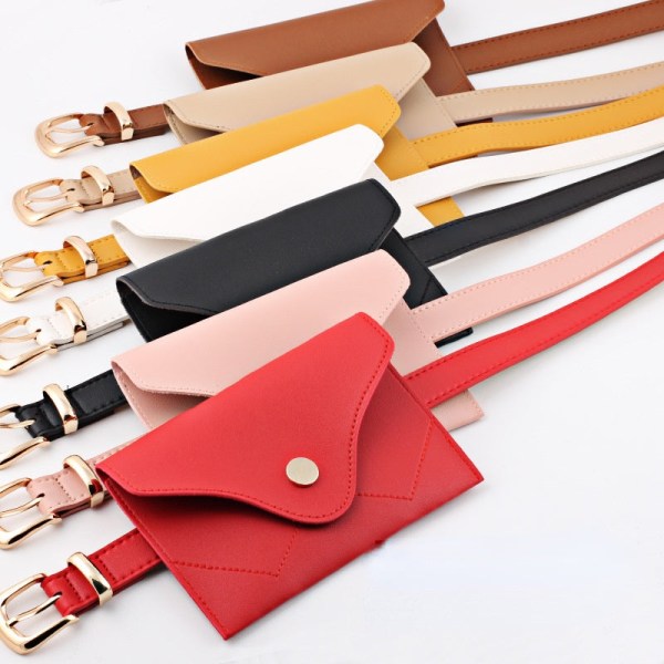 Kvinder Bælter Bælte Konvolut Pakke Bælte Damemode Modekombination Alsidig Trench Coat Kjole Bælte Kvinder Red Silver Buckle 105x2.4cm