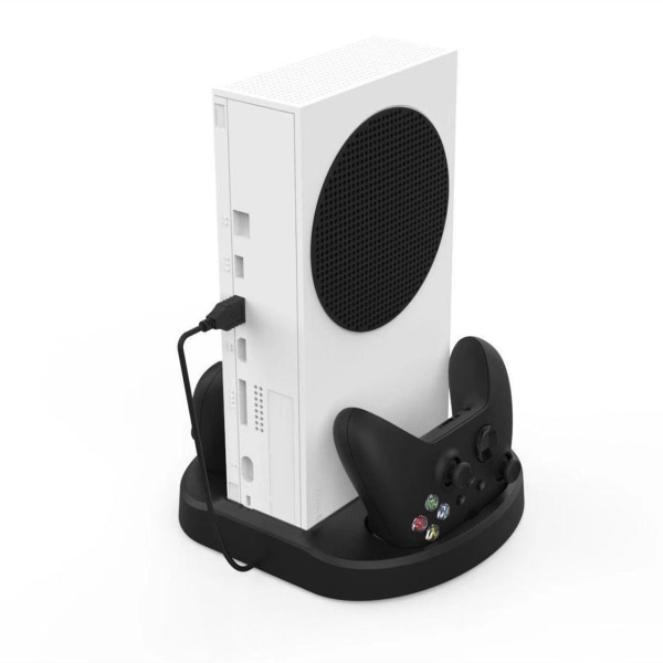 För Xbox Series S Host Multi-Function Cooler Pad XSS trådlöst spelhandtag Laddning fast laddare