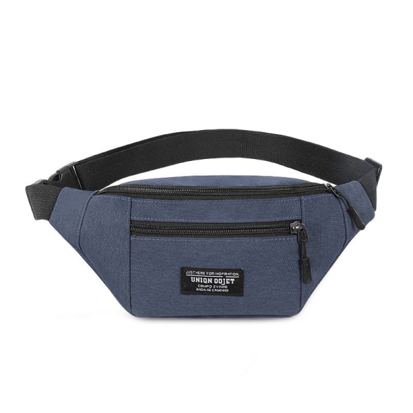 Fanny Pack Løbebælte Taljetaske Organizer Simple Business Sports Blue