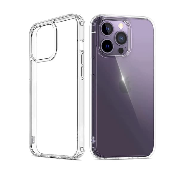Etui til iPhone 17 Pro Max stort hul transparent hårdt all-inclusive objektiv