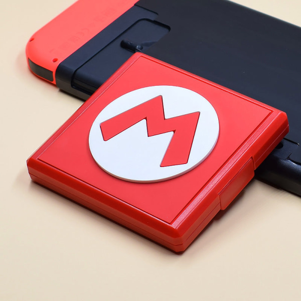 För Nintendo Switch Game Card Box NS OLED Storage Box Minneskort Box Förvaring Tillbehör Box Red M