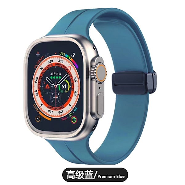 Kellon ranneke Apple Watch iWatchille Soveltuu: 1.-8. sukupolvi SE 42/44/45/49mm 16 Kehittynyt Sininen