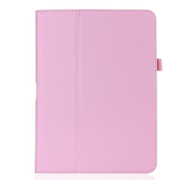 Fodral för iPad 2018/2017/NY 9,7\" Rosa Bi fold Ställ Litchi Textur Läder Pink