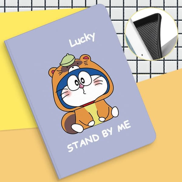 Stilfuldt etui til iPad 2024 Pro 13\" sød lille Doraemon silikone