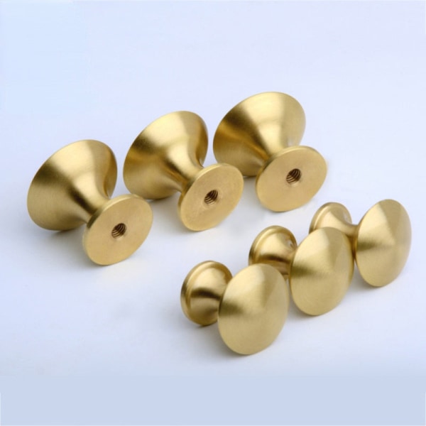 Brass Furniture Handles Copper Cabinet Knobs Wardrobe Dresser Drawer Knobs Kitchen Cupboard Handle-LL-L
