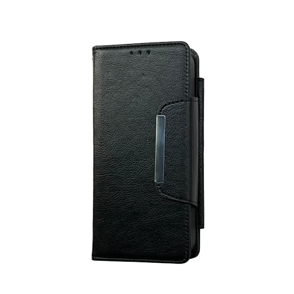 Fodral för iPhone 13 svart multifunktionell plånbok tum imitation läder