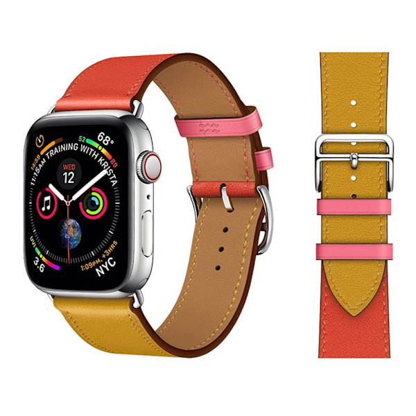 Klockarmband för Apple Watch iWatch 38mm/40mm/41mm Gul Orange