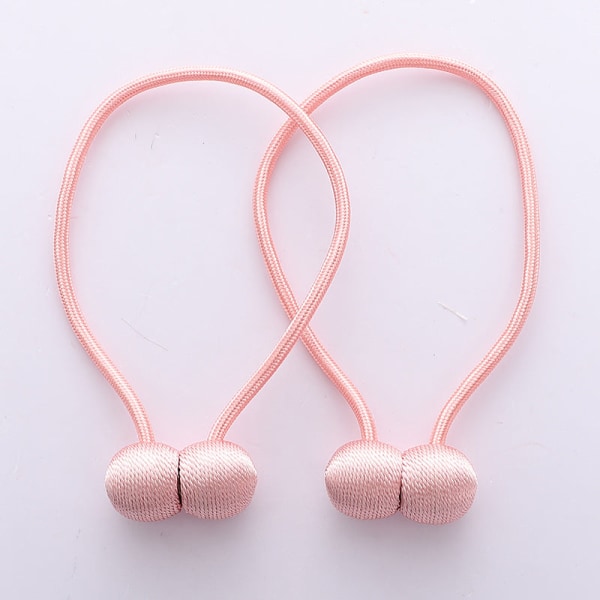 20 väriä kuulokkeet magneettisolki verho sidottu, rei'ittämättömät verhot magneettinapsa Pink
