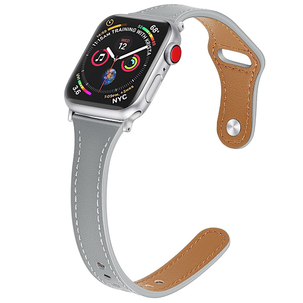 Klockarmband för Apple Watch iWatch 42/44/45/49/46mm stor urtavla Nail-shrink A-mörkgrå