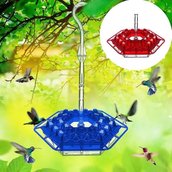 Rød udendørs hængende Hummingbird Feeder Lækagesikker Nem at genopfylde