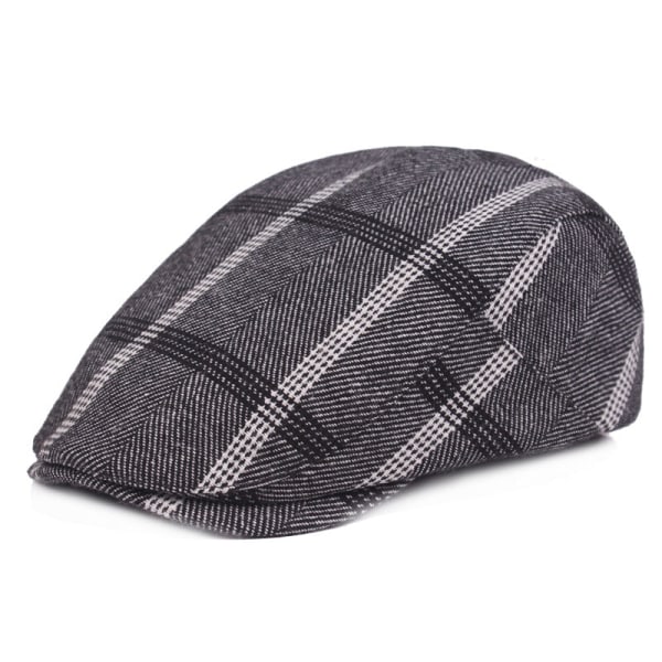 Baret Hat Kunstnerisk Ungdom Baret College Style Peaked Cap Retro Casual Hat Mænd Baret Kvinders Hat Dark gray Adjustable