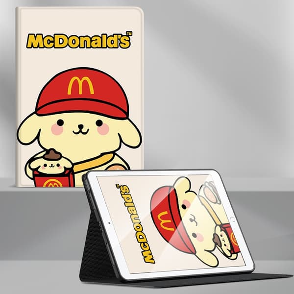 Stilfuldt etui til iPad Old 2/3/4 Book M Pudding Dog