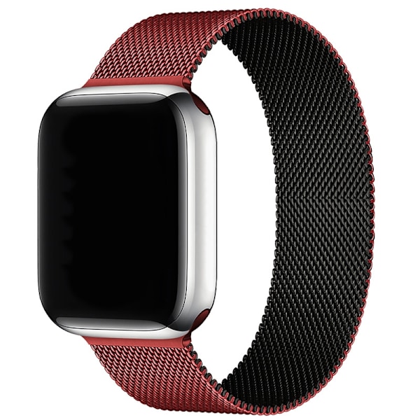 Urrem til Apple Watch iWatch 38/40/41/42mm Rød Sort P