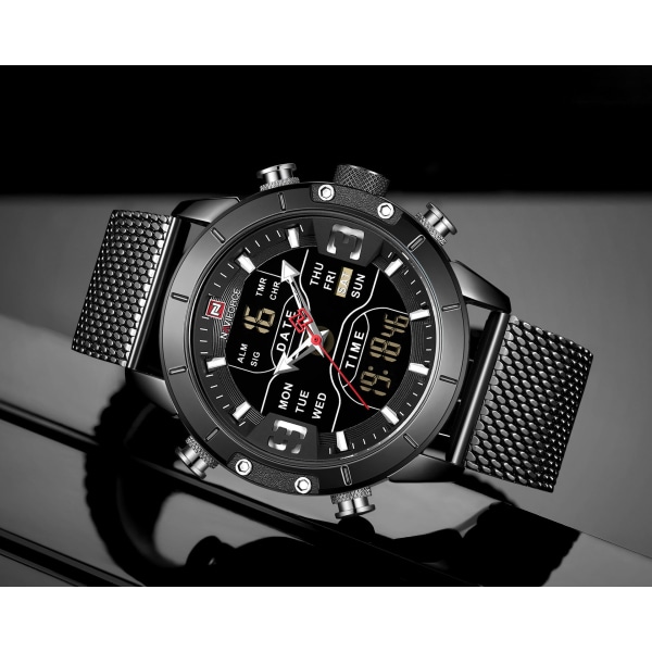 Miesten muoti watch Quartz vedenpitävä watch MZMW-9153 Blue