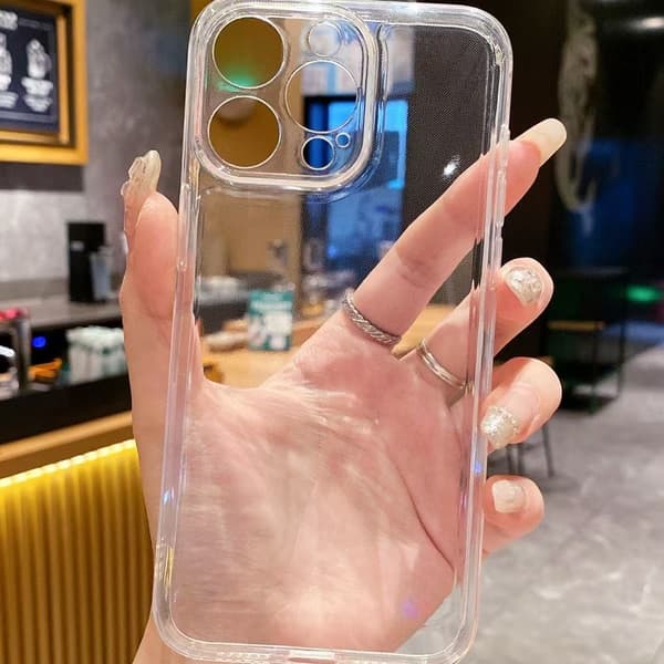 2 stk. deksel til iPhone 17Pro Space Transparent