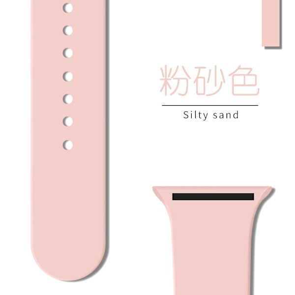 Klockarmband för Apple Watch iWatch 38/40/41/42mm Standard/S Uppgraderad Version Rosa Sand